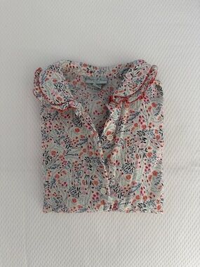 Papo d’Anjo Coral Floral Print Blouse
